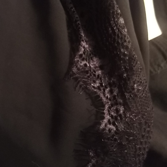 Sweet Black lace Romper "purple month" - Picture 3 of 4